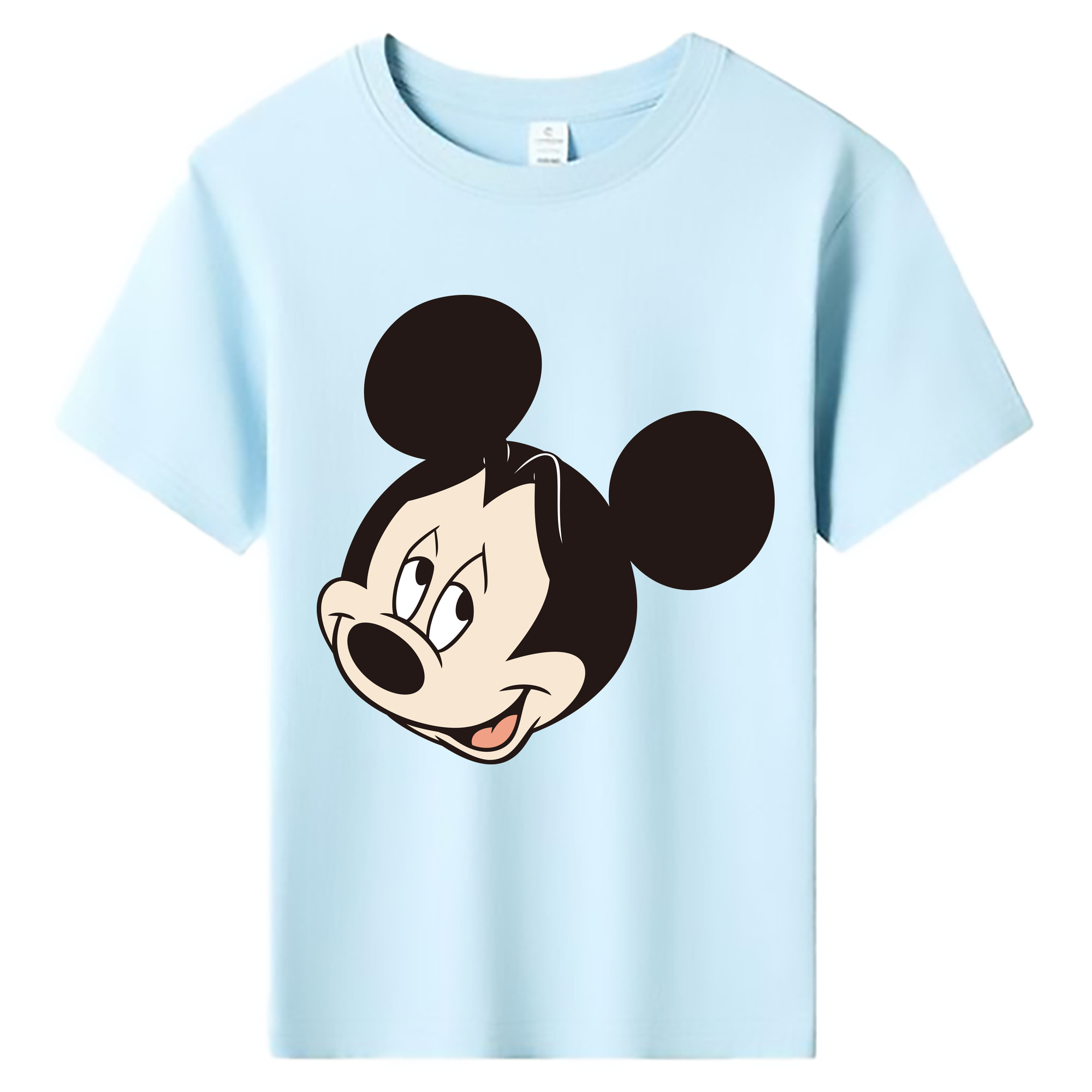 ミッキーマウス Mickey Mouse 綿100％キッズTシャツ（フロントプリント）
